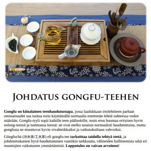 Tietolehtinen: Johdatus gongfu-teehen